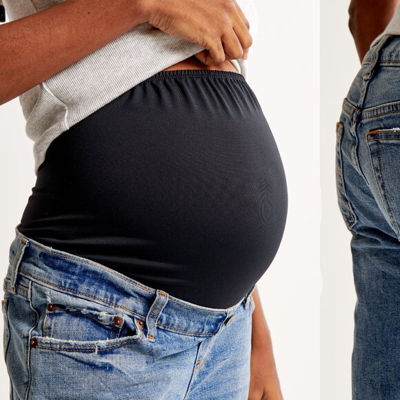 ABERCROMBIE & FITCH maternity the ankle straight jeans (12S/31) - Picture 4 of 15